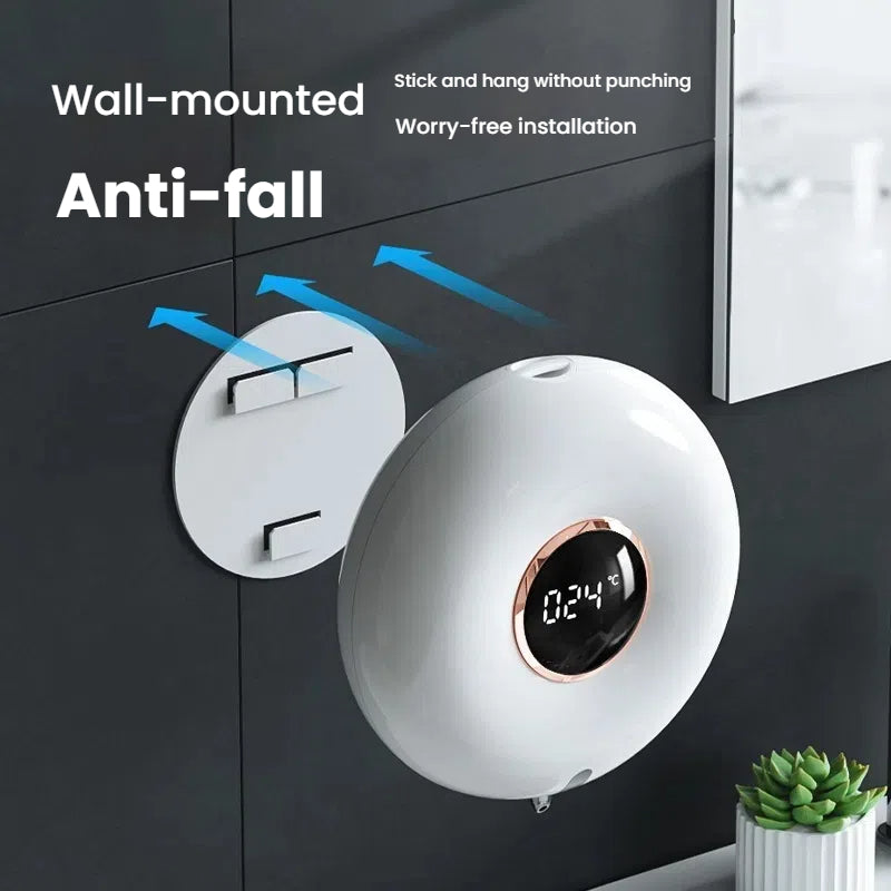 Electric Wall Mount Auto Dish Liquid Soap Dispenser Sensor Foaming Smart Touchless for Kitchen,Bathroom