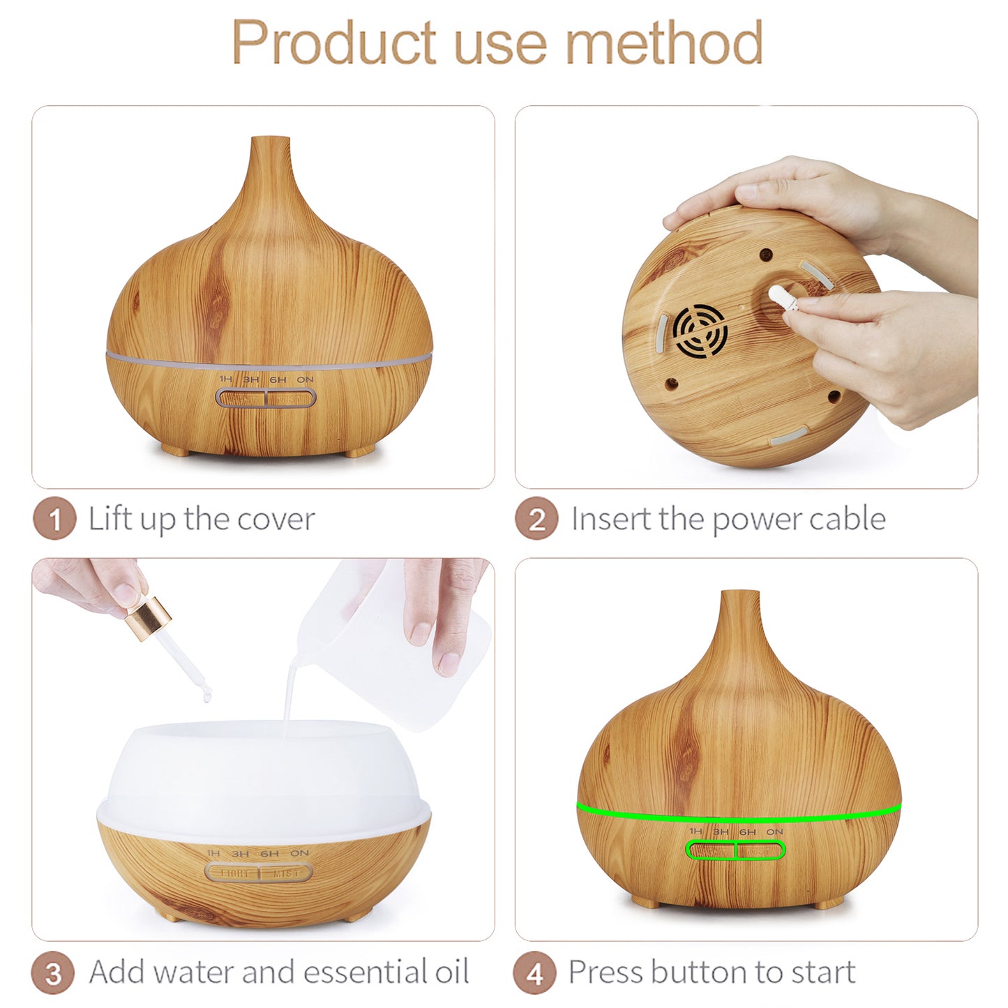 Newest 200ml Humidifier Portable Essential Oil Aroma Diffuser