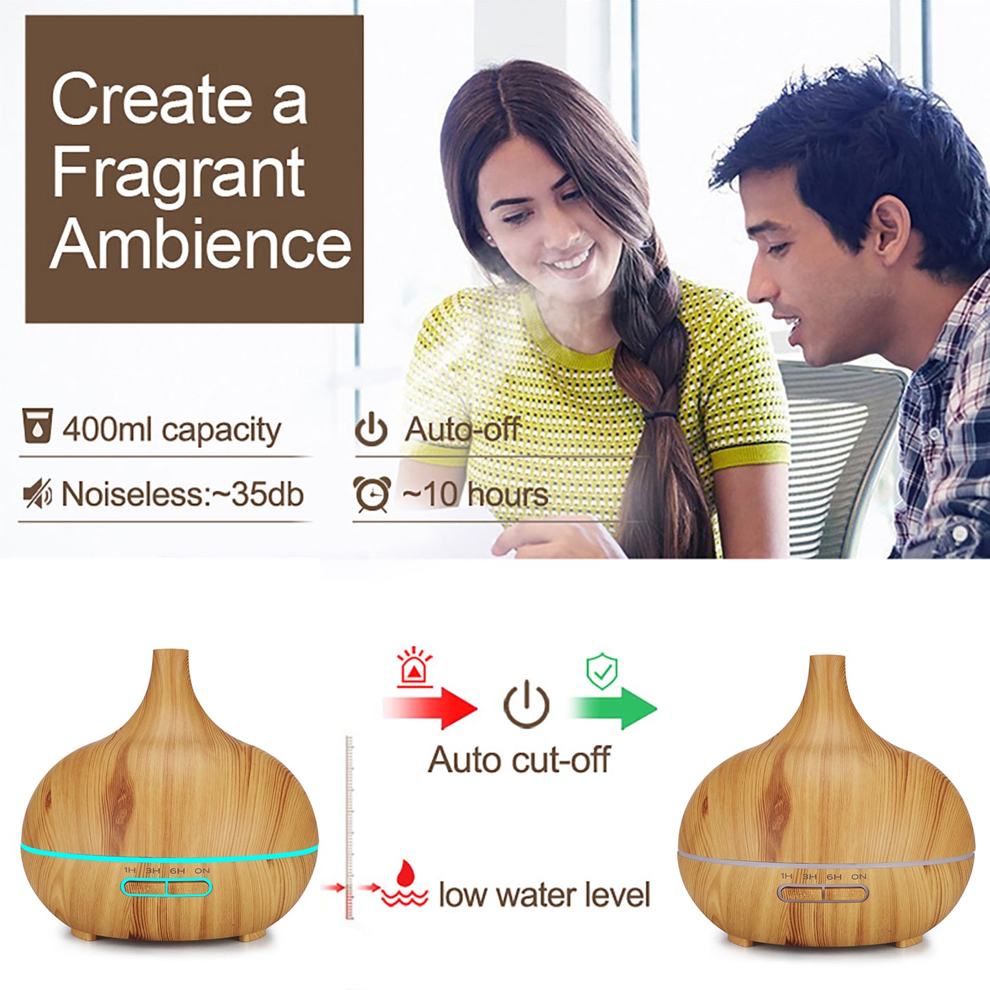 Newest 200ml Humidifier Portable Essential Oil Aroma Diffuser