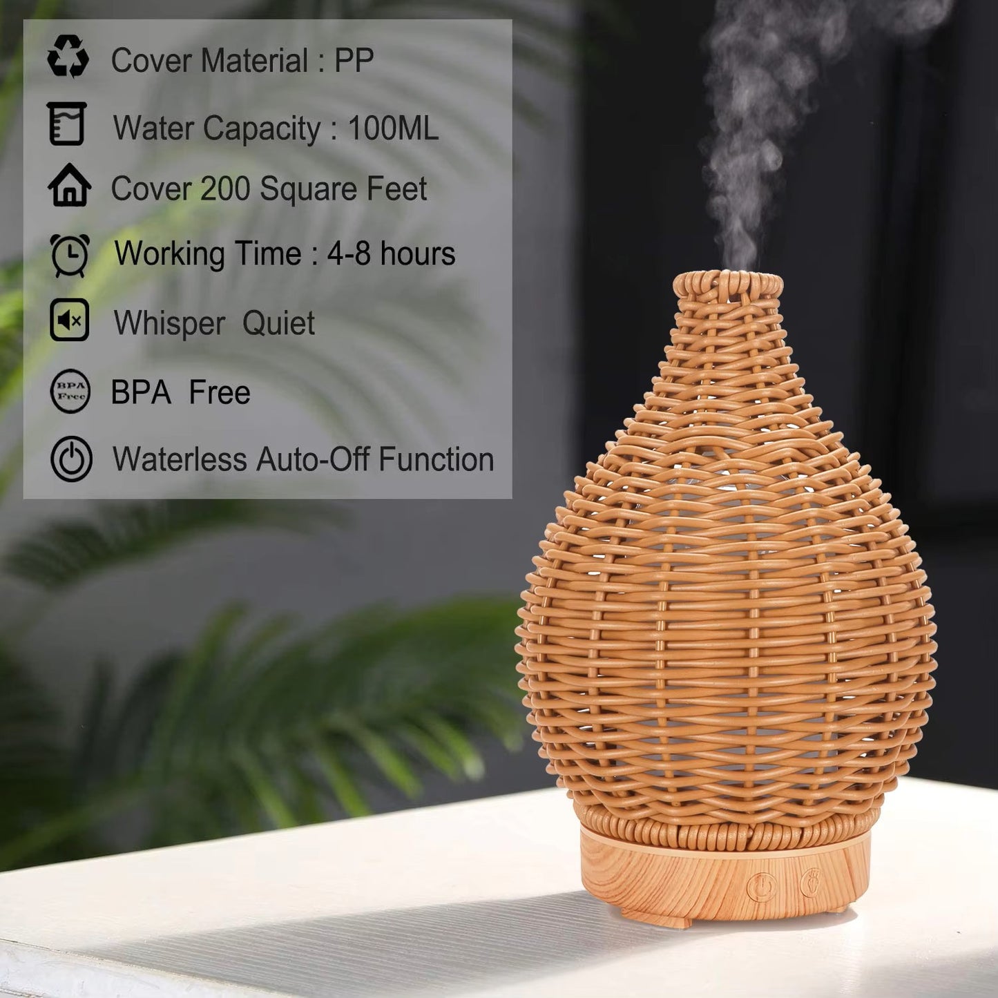 Essential Oil Rattan Plastic Aromatherapy