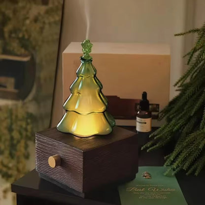 Christmas Tree Nebulizer Essential Oil Diffuser with Gift Box