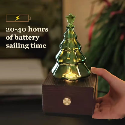 Christmas Tree Nebulizer Essential Oil Diffuser with Gift Box