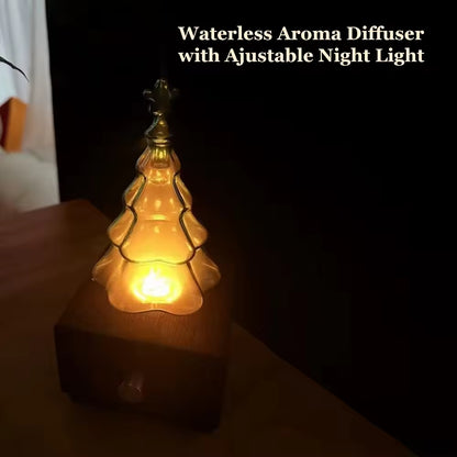 Christmas Tree Nebulizer Essential Oil Diffuser with Gift Box