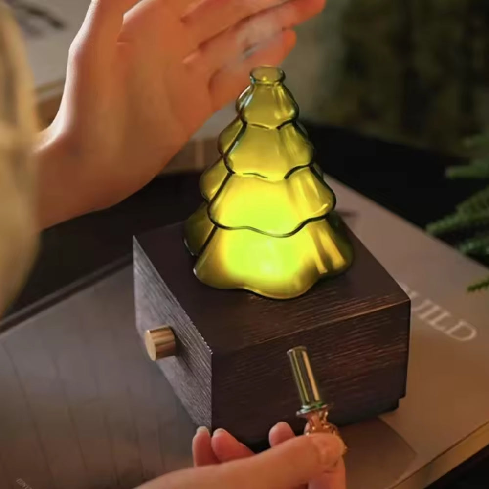Christmas Tree Nebulizer Essential Oil Diffuser with Gift Box