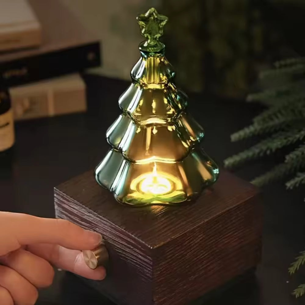 Christmas Tree Nebulizer Essential Oil Diffuser with Gift Box