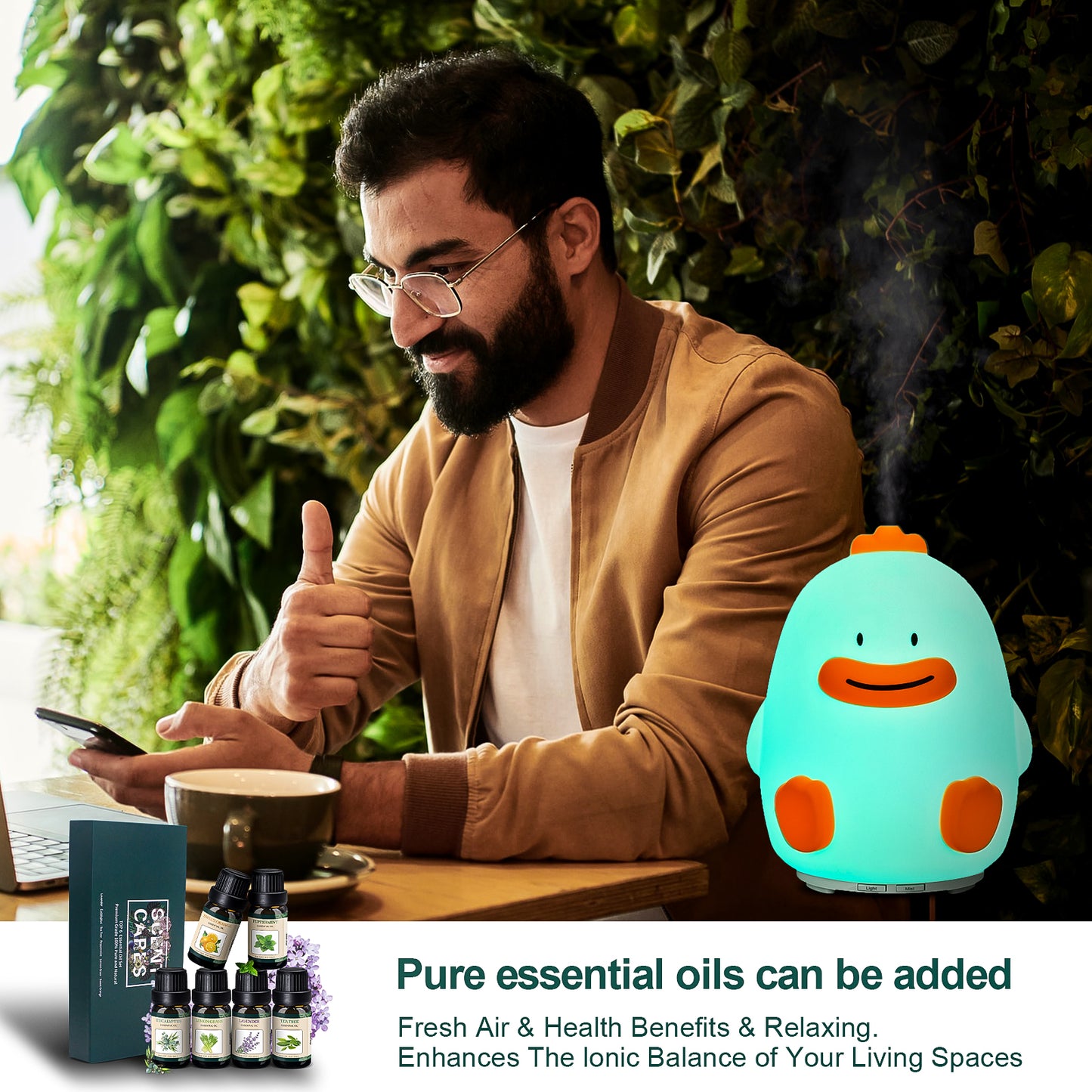 Cute Duck USB Essential Oil Aroma Diffuser Ultrasonic Personal Air Humidifier